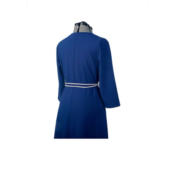 Chaus 3/4 Sleeve V-Neck Dress With Belt Size L NWT - Picture 4 of 5